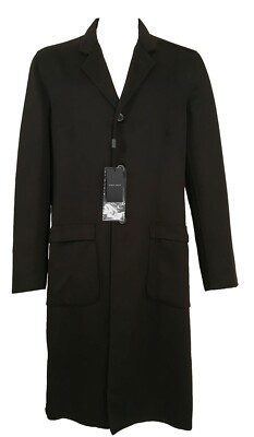 NEW Giorgio Armani Black Label Overcoat!  42 e 54  Very Dark Brown Pure Cashmere