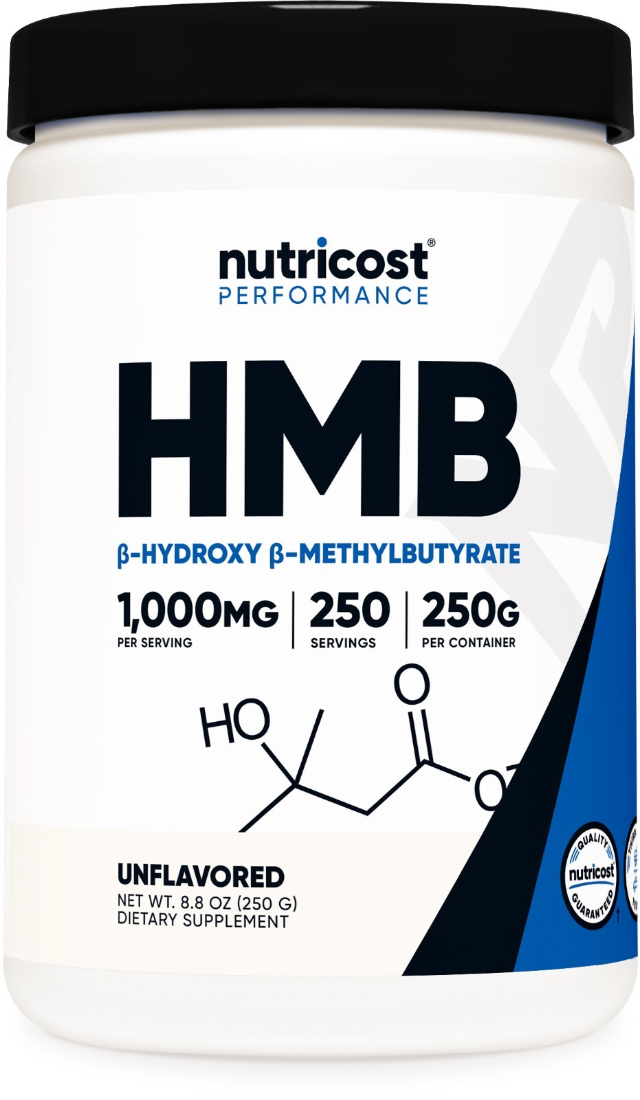 Nutricost HMB порошок (бета-гидрокси-бета-метилмасляная кислота) 250 грамм