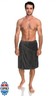 TowelSelections Mens Shower Wrap Adjustable Cotton Terry Velour Wrap Gym Body Cover Up Large-X-Large Smoked Pearl