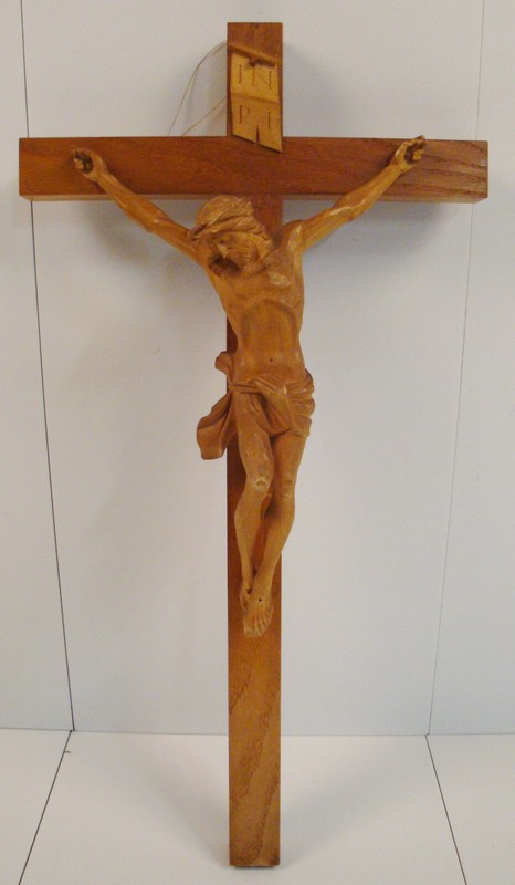 Antik Oberammergauer Holzkreuz Jesus Geschn Kreuz Kruzifix Jesuskreuz Wandkreuz