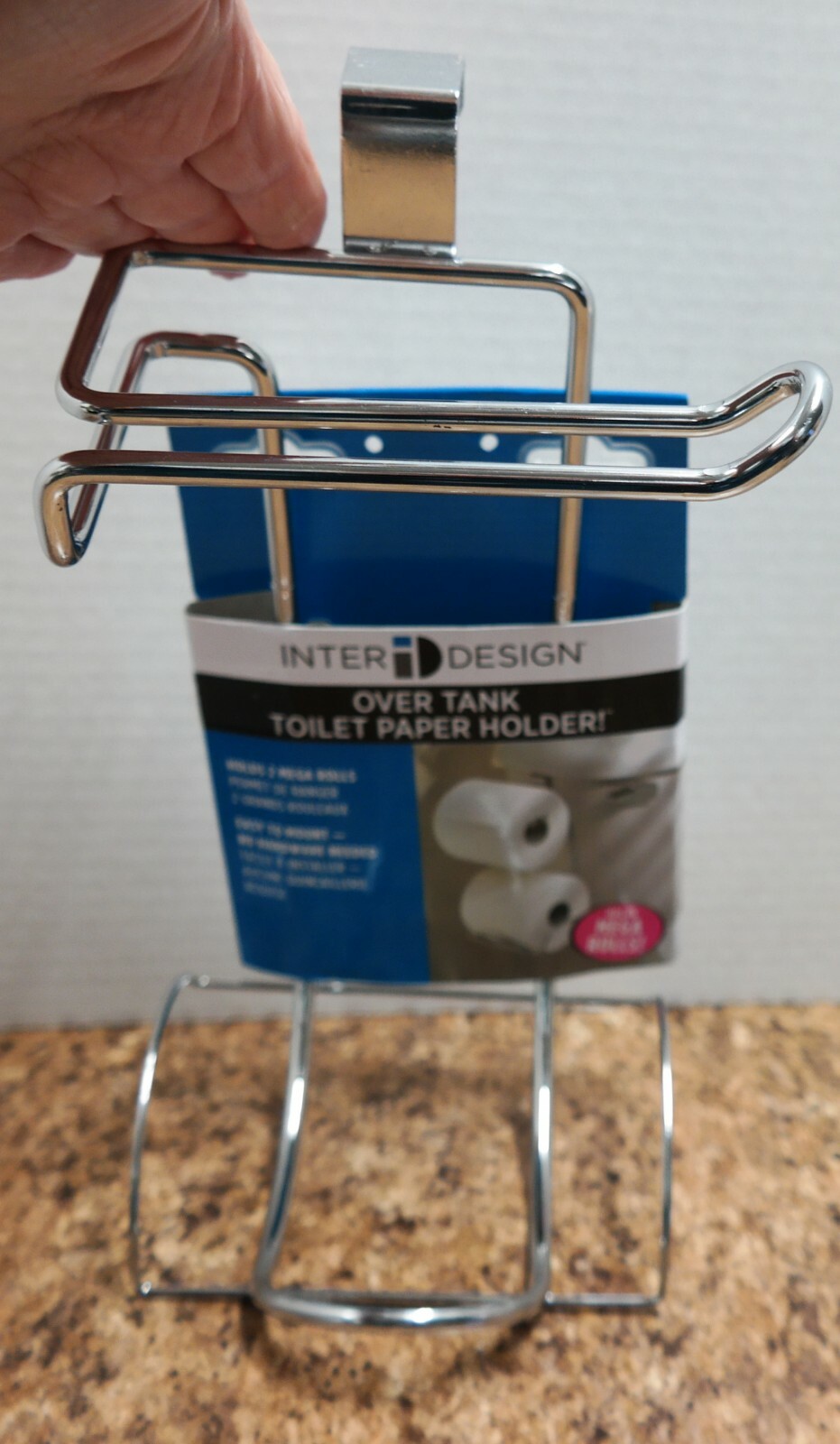 NEW Tank Toilet Paper Holder 2 Roll Bathroom Storage Organizer Stand Tissue