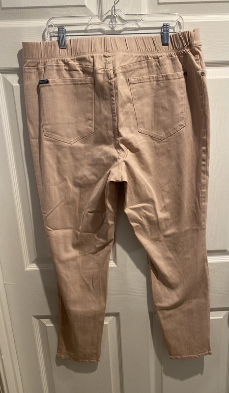 New Women&rsquo;s Jordache Rose Pink Jegging Skinny Jeans Elastic Waist Plus Size 20W