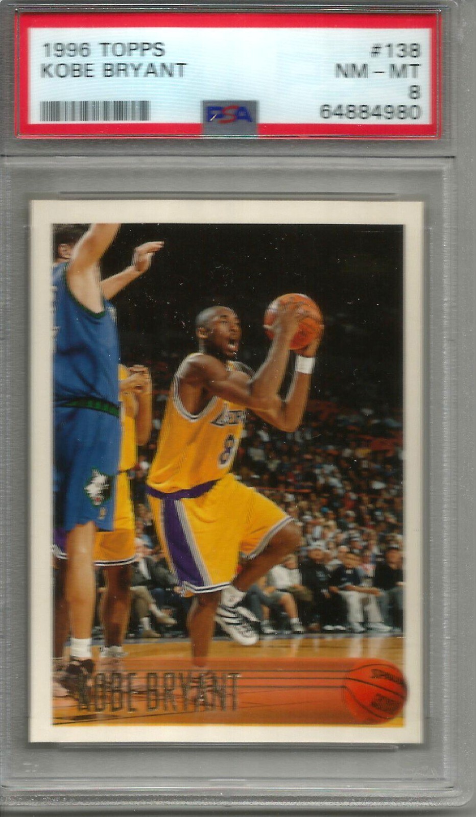 コービーブライアント  NBAカード96-97 Topps #138 PSA8 コービーブライアント NBAカード96-97 Topps #138 PSA8