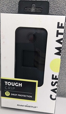 Case-Mate Tough Grip Case For Alcatel SMARTFLIP - Black