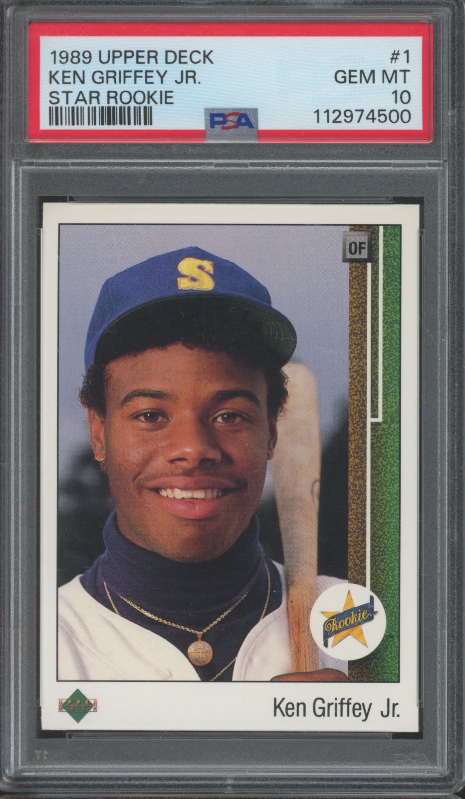 1989 Upper Deck #1 Ken Griffey Jr RC Rookie Rainbow Set-Break Gem Mint PSA 10