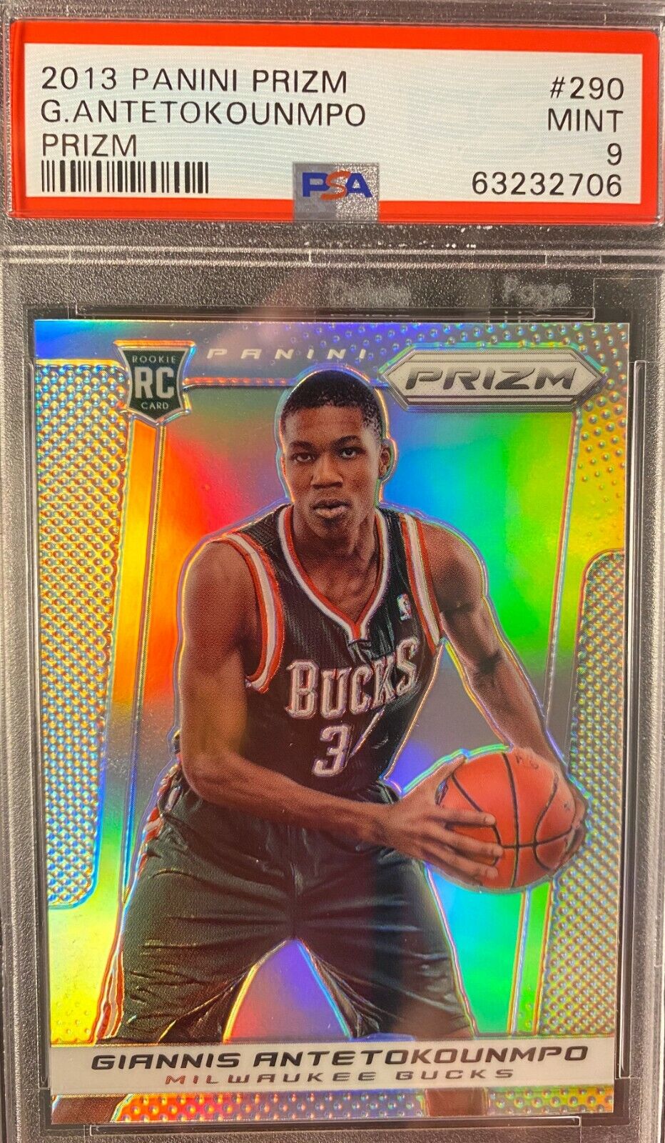 Giannis Antetokounmpo 2013-14 Panini Prizm Silver Prizms RC Giannis Antetokounmpo 2013-14 Panini Prizm Silver Prizms RC