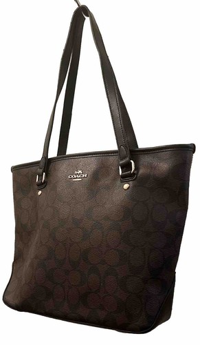バッグ OLD COACH Large tote bag BLACK Coach Black Leather Tote Bag – Rediscover Vintage