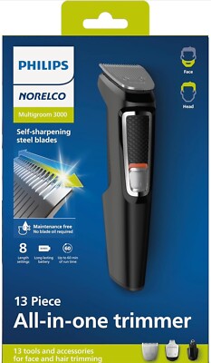 Philips Norelco Multi Groomer All-in-One Trimmer Series 3000-13 Piece