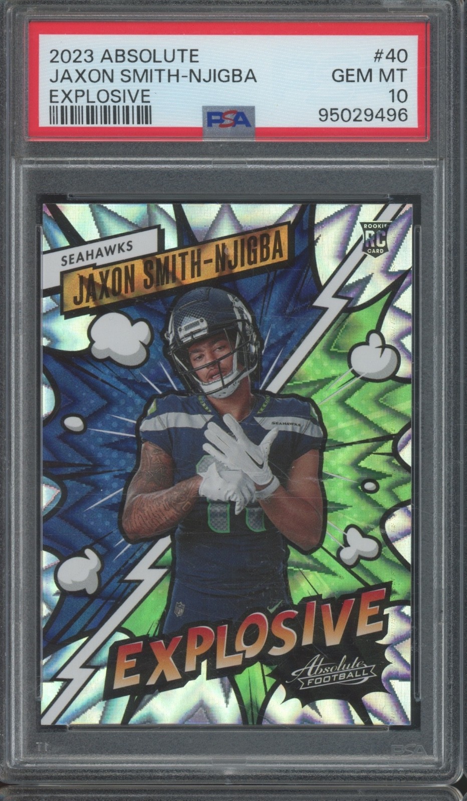 2023 Panini Absolute Explosive #40 Jaxon Smith-Nijigba RC Rookie Gem Mint PSA 10