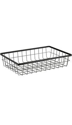 G.E.T. Urban Renewal Metal Black 4 x 11 x 17 Wire Basket''