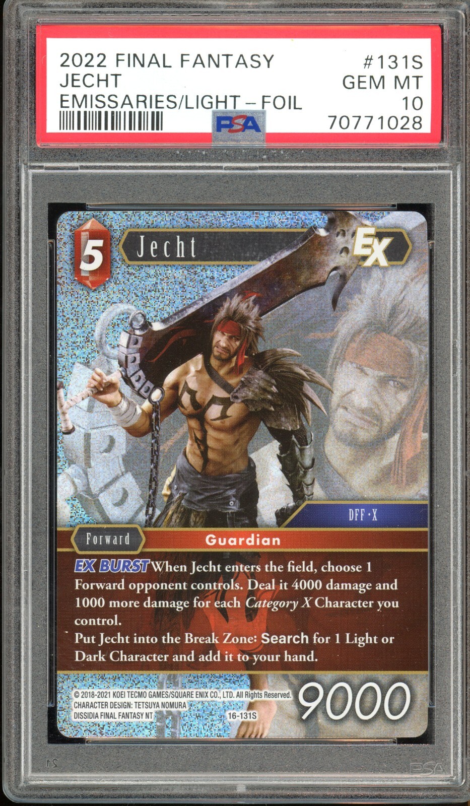 Final Fantasy TCG PSA 10 Gem Mint Emissaries of Light Foil