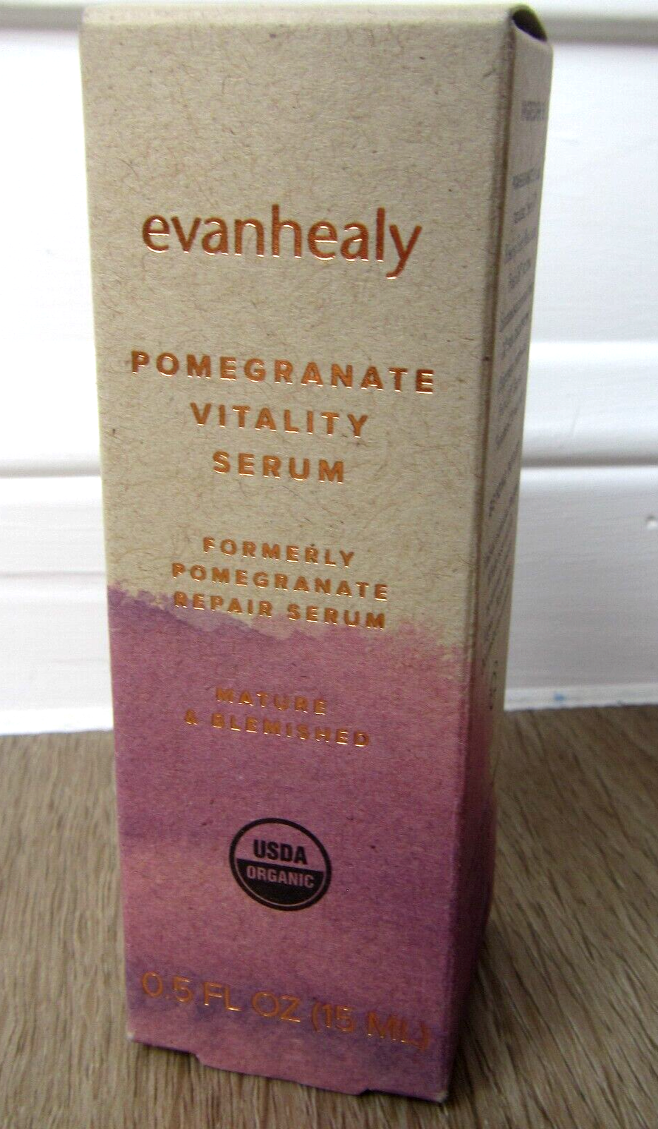 NEW EVANHEALY POMEGRANATE VITALITY SERUM .5 FL OZ REPAIR MATURE BLEMISHED SKIN