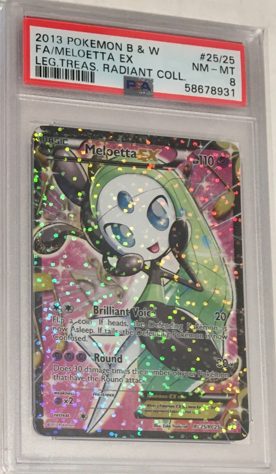 2013 Pokemon Legendary Treasures Radiant Collection PSA 8