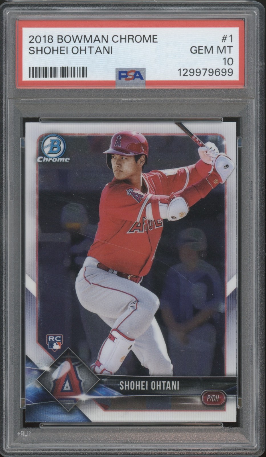 2018 Bowman Chrome #1 Shohei Ohtani RC Rookie Gem Mint PSA 10