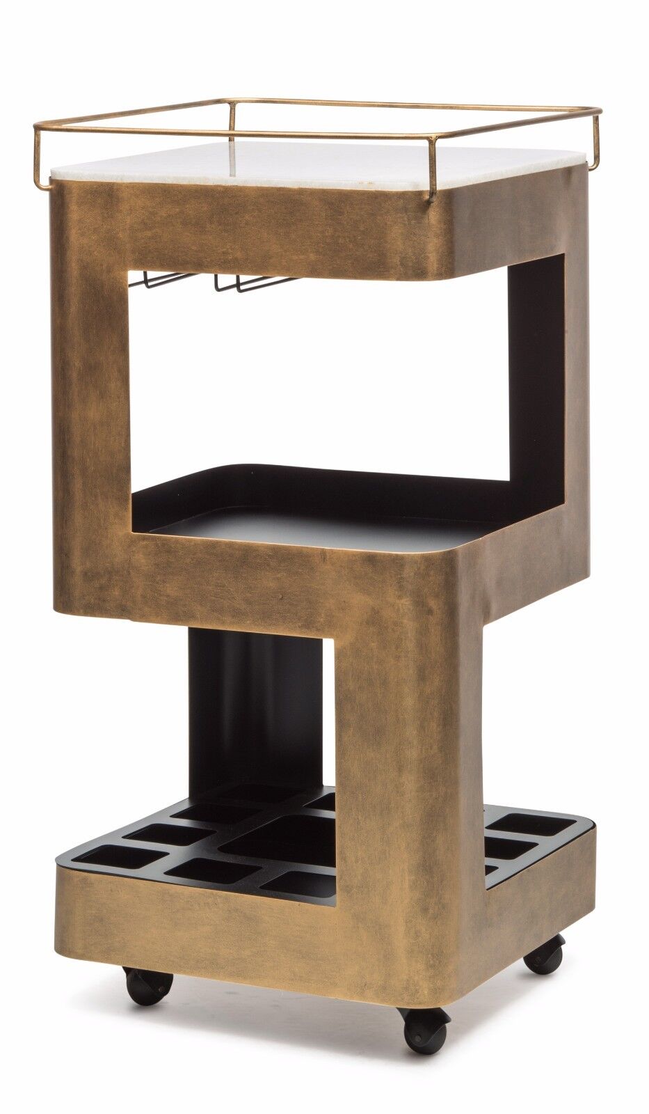 Bar Cabinet Trolley Cart Industrial Contemporary Wine ...