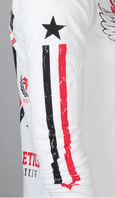 American Fighter Mens Long Sleeve Shirt EXCELSIOR Premium White S-3XL