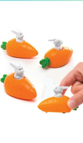 & Carrot Pull Back Racers (pack Of 4) For Kids Easter