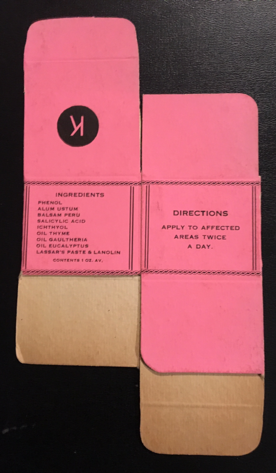 1930's or Earlier Kaucky's Home-Aid Salve Box Unused “ONLY ONE”