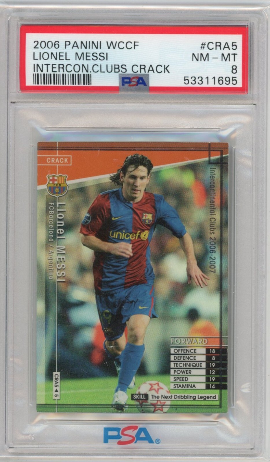 その他 messi 2006 panini wc rc 2006 Germany World Cup Rookie Panini Lionel Messi #47 PSA 10