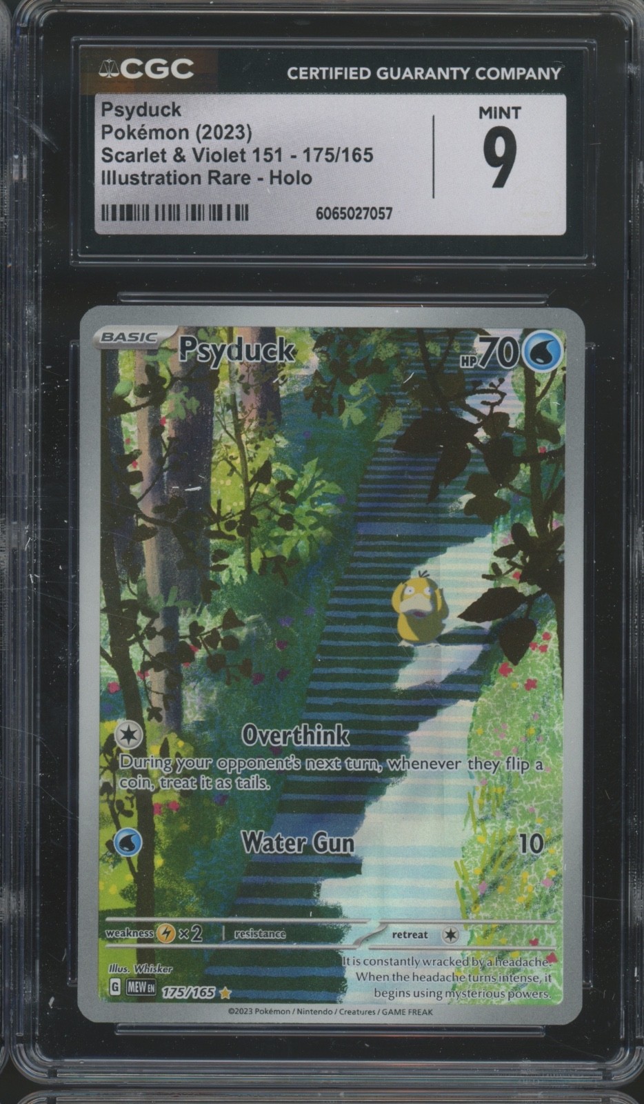 2023 Pokemon Scarlet & Violet Illustration Rare Holo #175 Psyduck Mint CGC 9