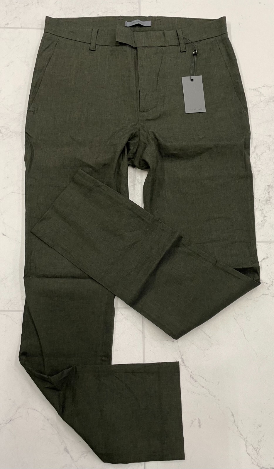 Pre-owned John Varvatos $698  Mercer Pants In Kelp Size: 48 In Green