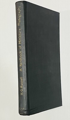 A Handbook of Miniature Photography Henry Russell 1952 First Edition  VG