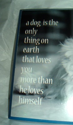 Dog Is Only Thing Loves You More Than Himself WOOD PLAQUE Adorable Puppy Cute