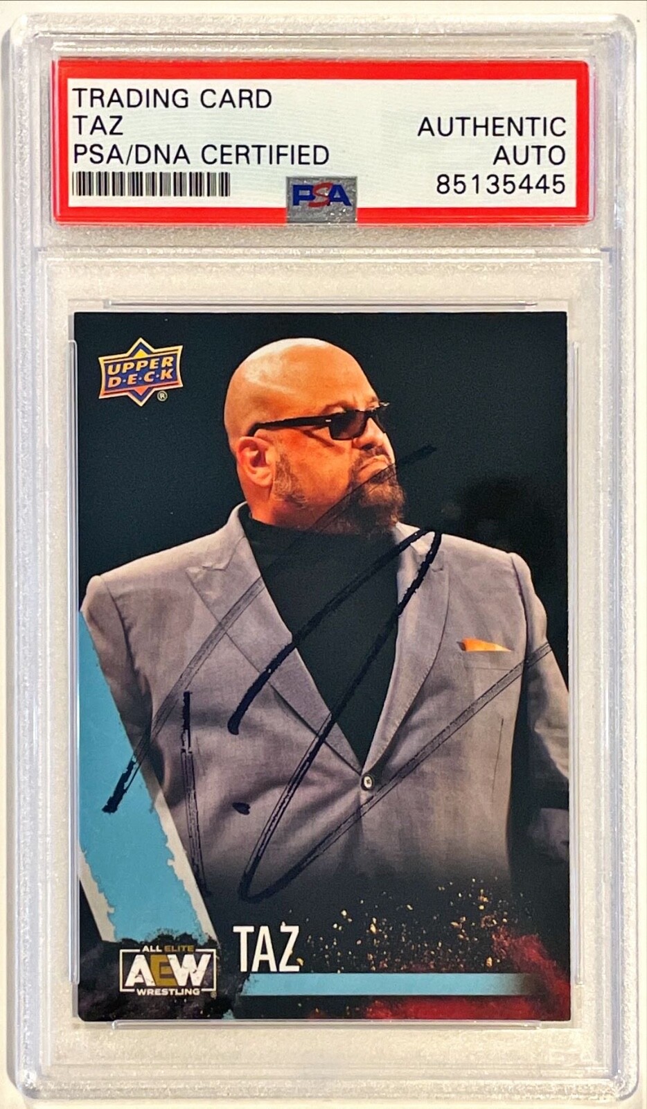 2021 Upper Deck TAZ Peter Senerchia WWE AEW Signed Auto Card