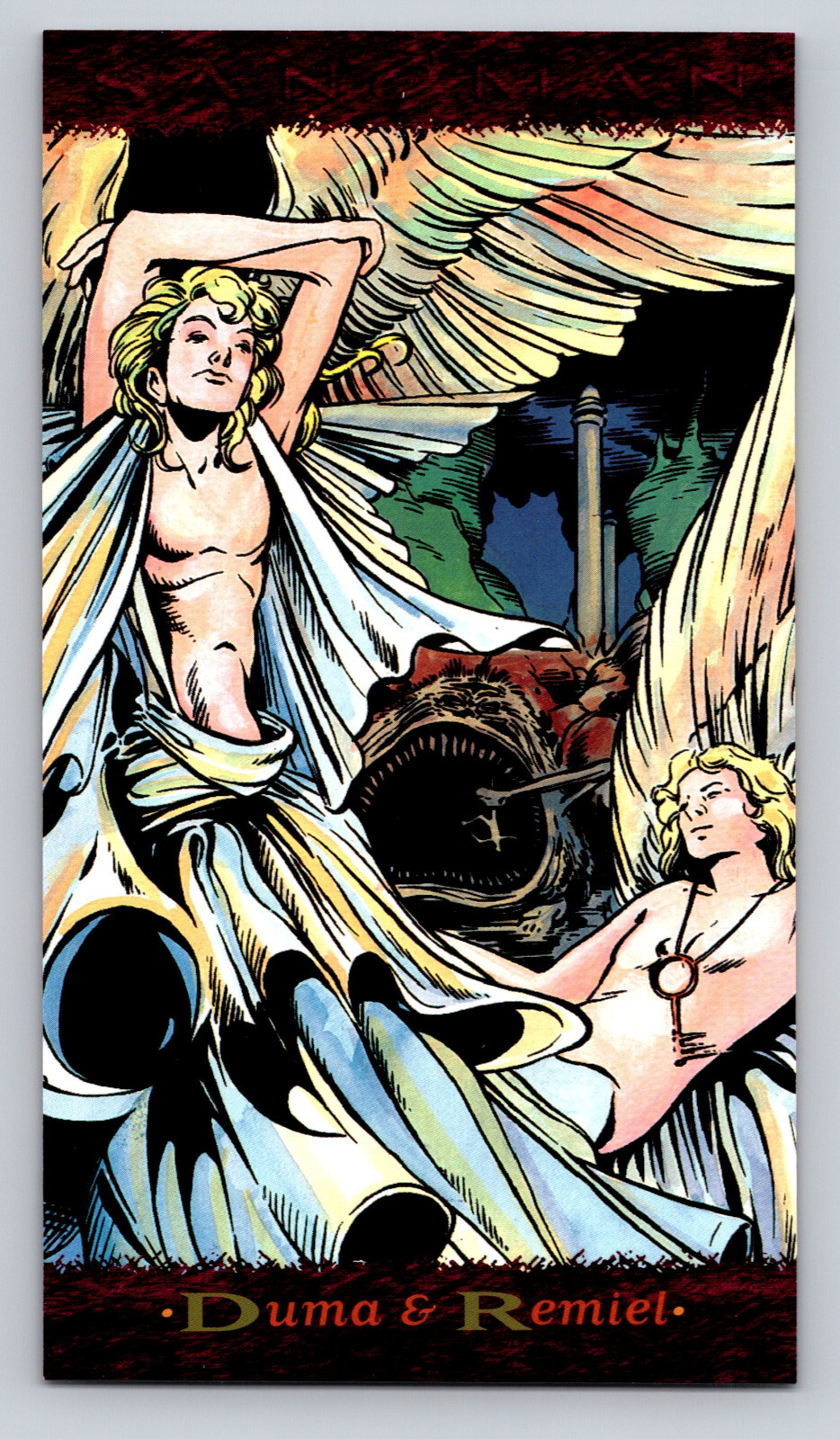 DC Comics Vertigo Sandman #65 Duma & Remiel Trading Card