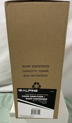 Alpine 430-L-T Automatic Hands-Free Liquid/Gel/Soap Dispenser~NEW IN BOX