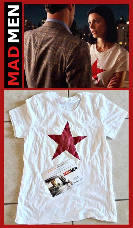 MAD MEN: Megan Draper/Jessica Paré  Retro Political "Red Star" Shirt +Studio COA