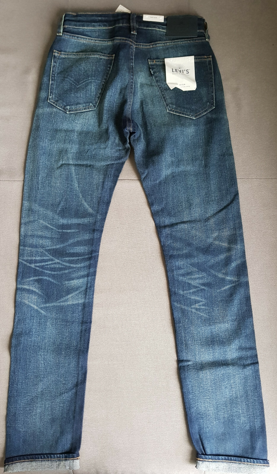 LEVI'S HERREN JEANS LEVIS LEVI´S MADE & CRAFTED TACK SLIM JAPANESE SELVEDGE W29 L32
