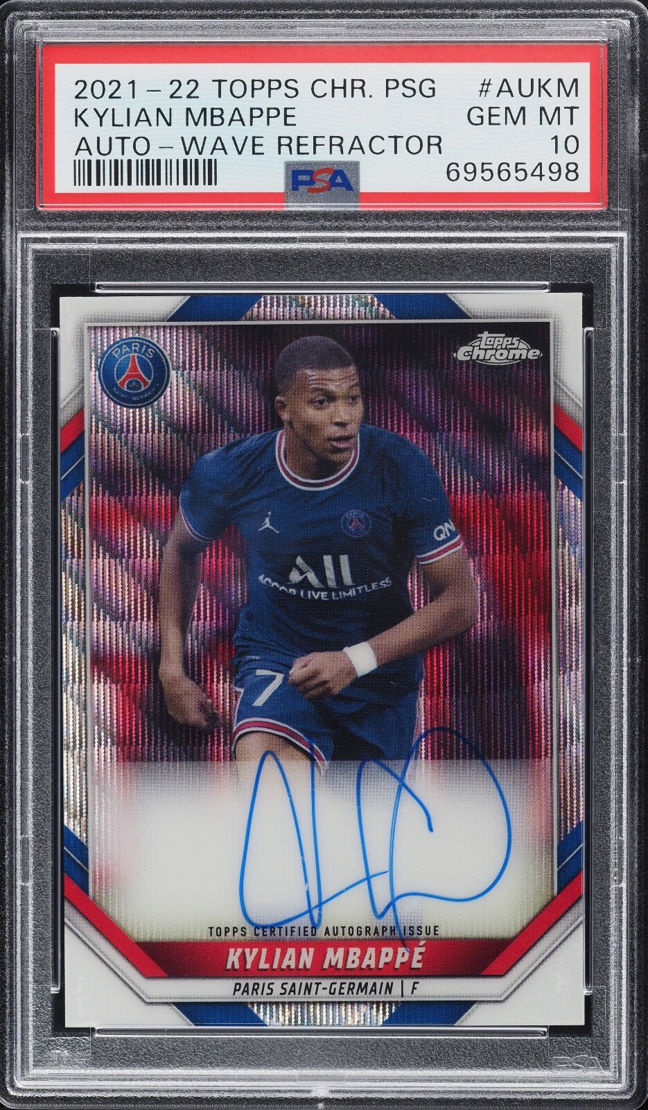 PSA9 AUTO10 Panini Prizm エムバペ 直筆サインカード PSA9 AUTO10 Panini Prizm エムバペ 直筆サインカード