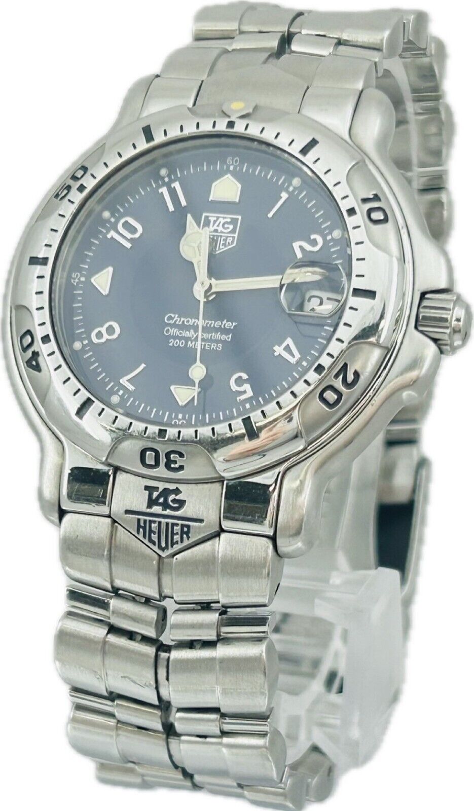 Tag Heuer 6000 WH5113-K1 Chronometer Automatic Navy Mens Tag Heuer 6000 WH5113-K1 Chronometer Automatic Navy Mens