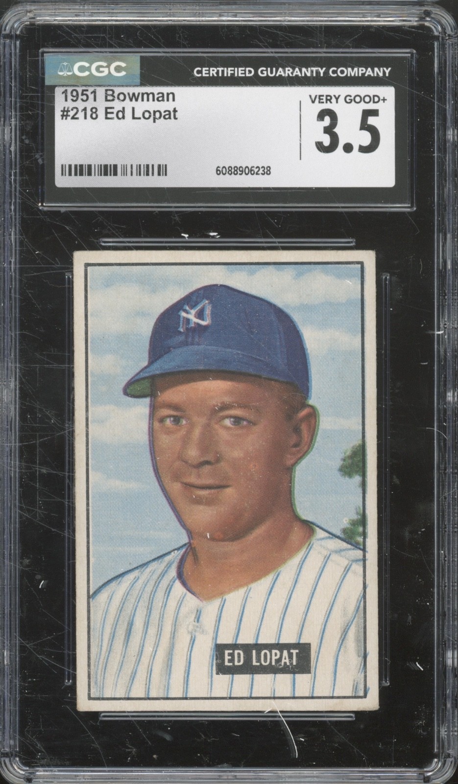 1951 Bowman Baseball Set-Break #218 Ed Lopat VG+ CGC 3.5