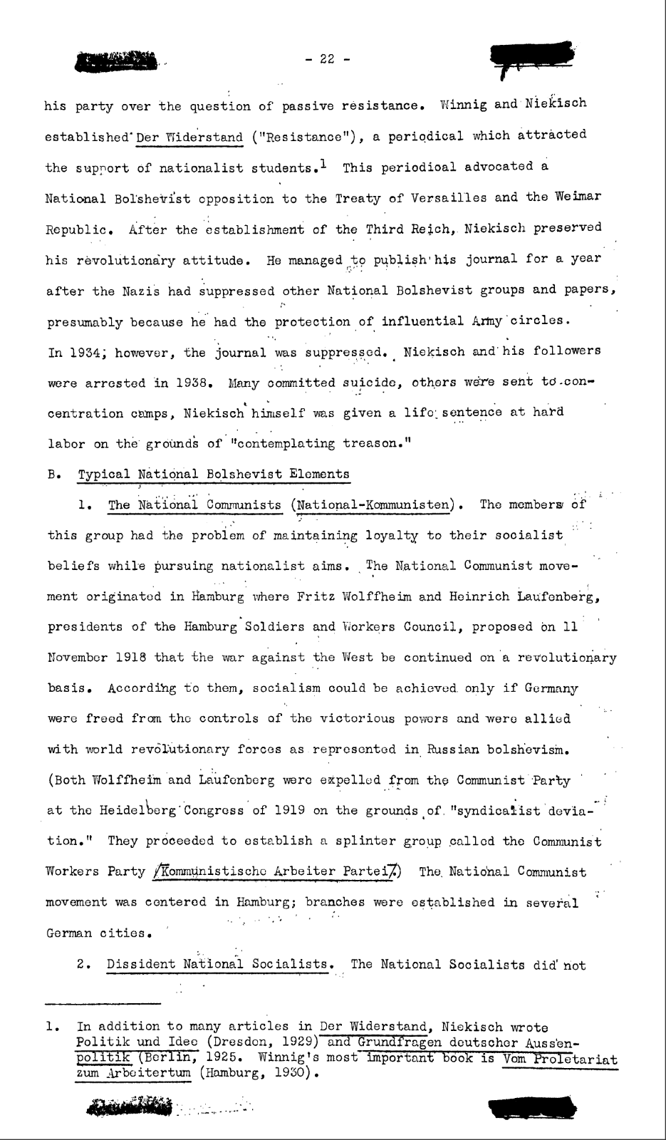 37 pg. Pre-Fascist Groups Germany Office Strategic Services OSS Study On Data CD