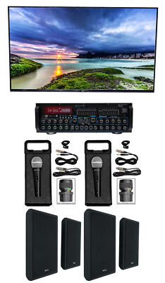 Technical Pro MM2000BT Bluetooth Karaoke Machine System+(4) 5.25'' Wall Speakers
