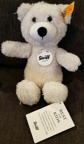 Steiff plush Teddy Bear Sunny Cream with Suitcase~Made in Germany~113352~NEW