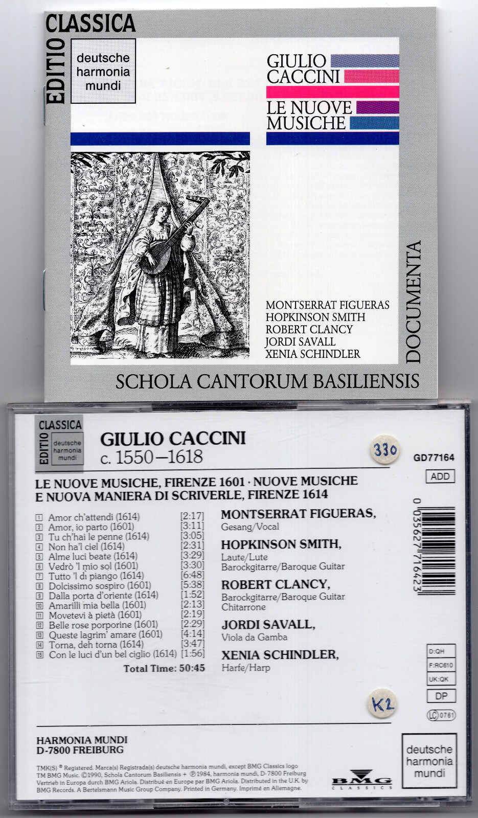 アート・デザイン・音楽 Giulio Caccini Le nuove musiche Caccini: Le Nuove Musiche - Brilliant Classics