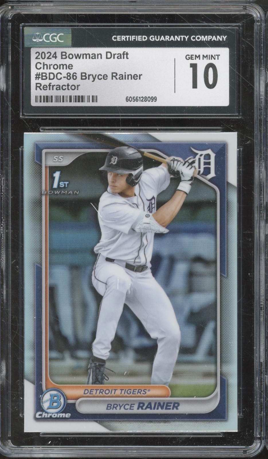 2024 Bowman Chrome Refractor Bryce Rainer RC Rookie Gem Mint CGC 10