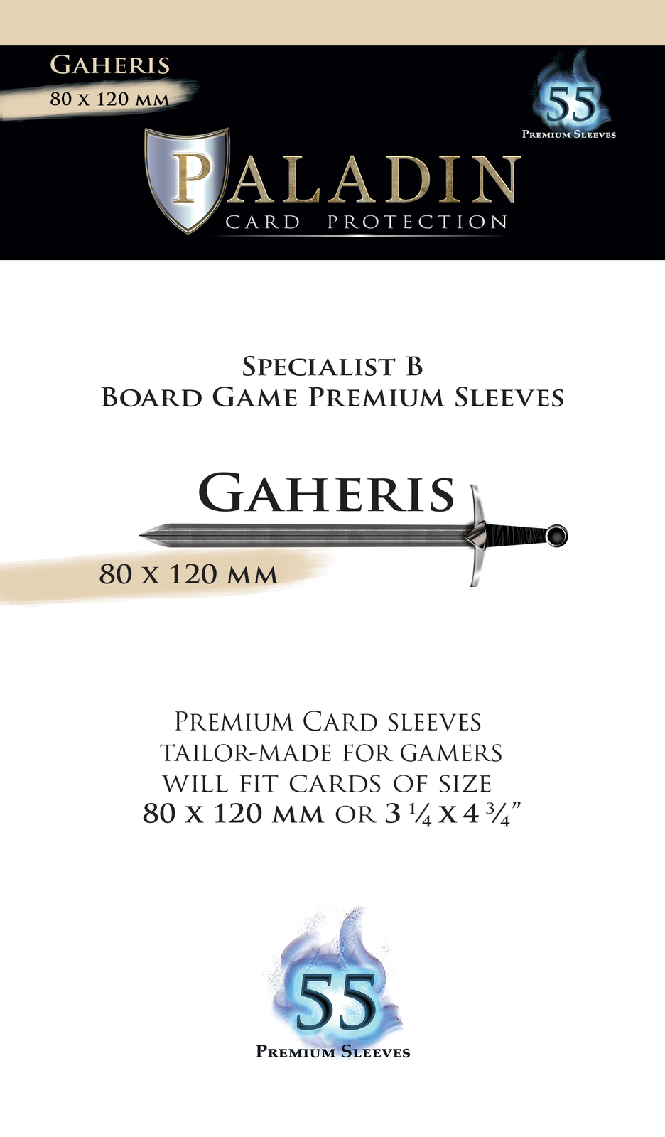 Гильзы Paladin: Gaheris Premium Specialist B (80 x 120 мм, 55 шт.)