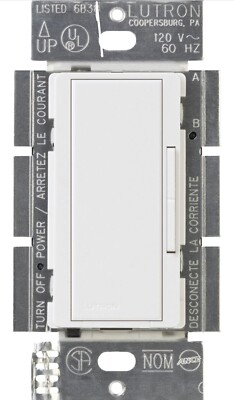 Lutron Maestro MA-R-WH Remote Companion Dimmer Switch White