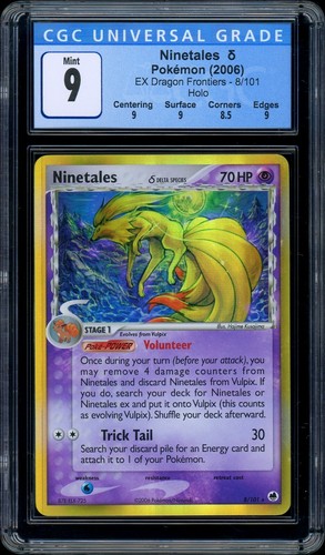 2006 Pokemon NINETALES Holo Rare 8/101 - ex Dragon Frontiers