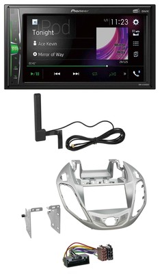 Pioneer MP3 DAB AUX 2DIN Bluetooth Autoradio für Ford B-Max ab 12 JK8 nestor-sil