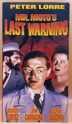 Mr. Moto's Last Warning VHS 1931, 2003 **Buy 2 Get 1 Free**