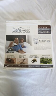 SafeRest Premium Low Profile Box Spring Encasement - Queen