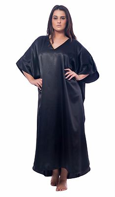 Satin Caftans For Women, Five Solid Colors, Style#Caf23, One Size Fits Most
