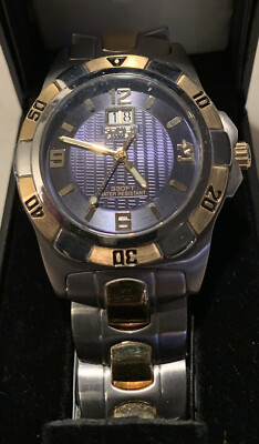 RARE GRUEN GSM004 Men's Watch 330ft Watch Silver/Gold New NonProfit EDU Org