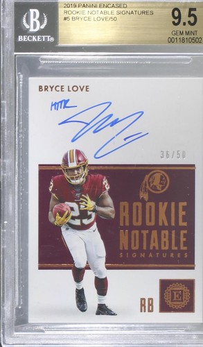 2019 Panini Encased Bryce Love #RNS-BLO