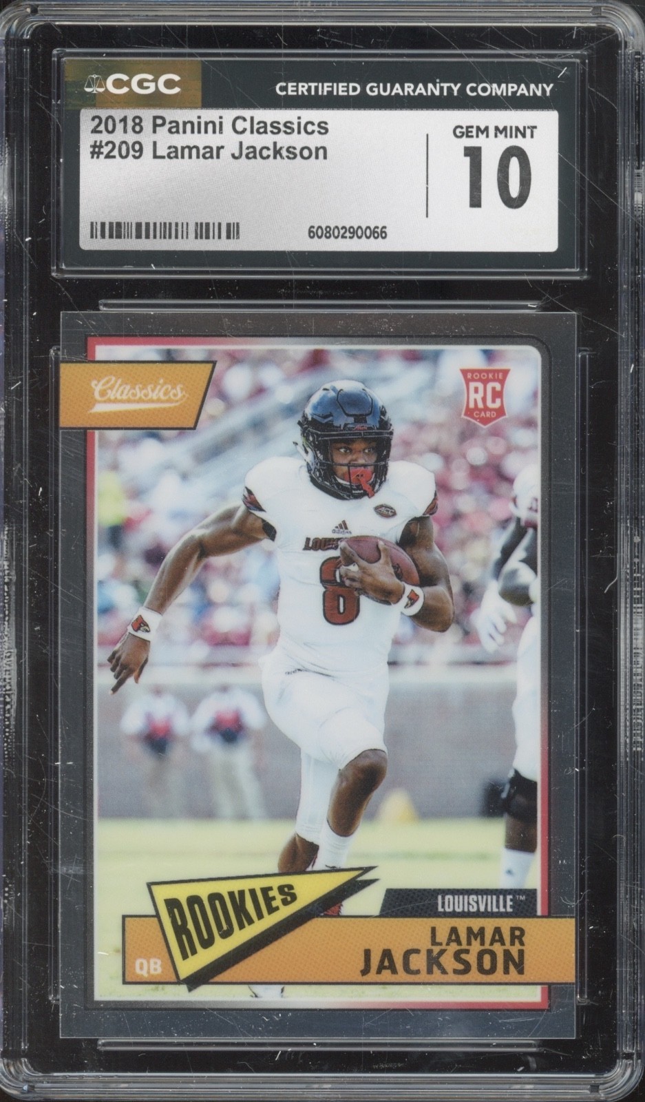 2018 Panini Classics #209 Lamar Jackson RC Rookie Gem Mint CGC 10